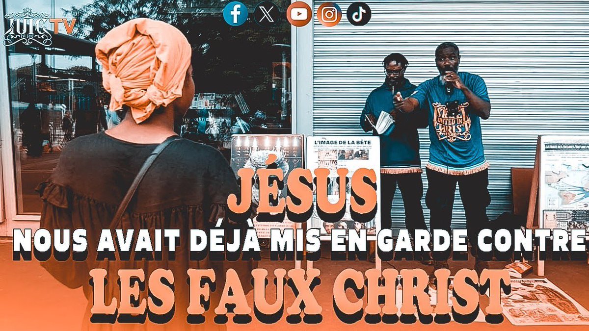 IUIC_Nebraska's tweet photo. 🚨🚨 NOUVELLE VIDÉO 🚨🚨
Jésus nous avait déjà mis en garde contre les faux Christs
‼️ PARTAGEZ ‼️ AIMEZ ‼️ ABONNEZ-VOUS
https://t.co/UOmO2sFCKF
#Lavérité #Repentezvous #RepentanceEtFoi #Paris #france #juif #prophète #Lavérité #Repentezvous #Gardezlescommandements #lavérité https://t.co/OWKvHTh2NA