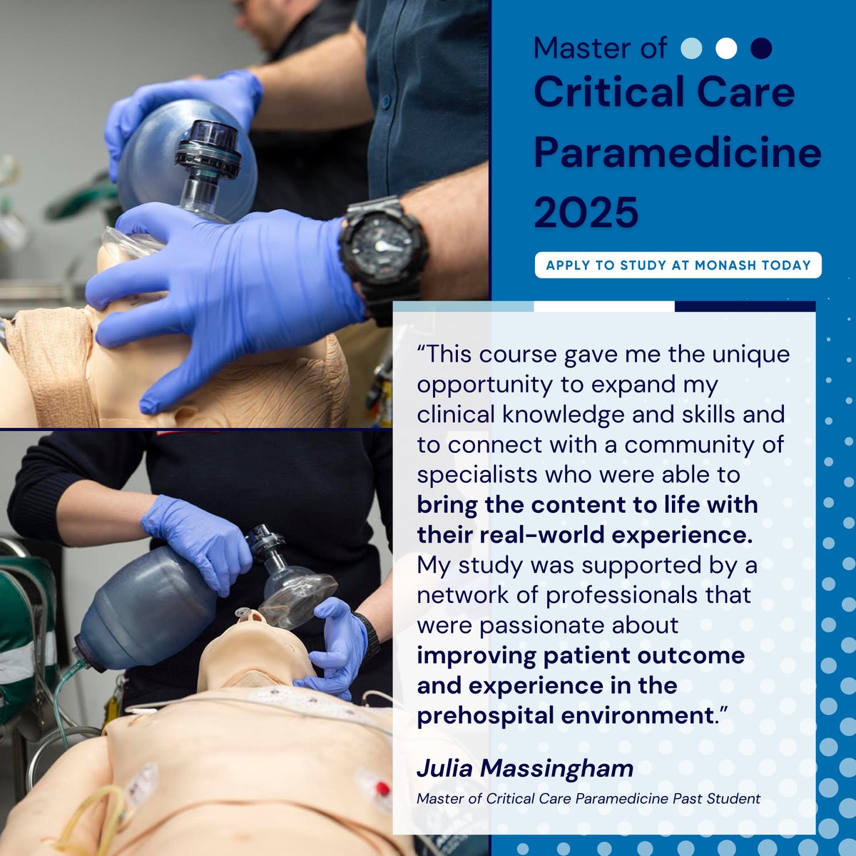 Paramedicine Monash University tweet media