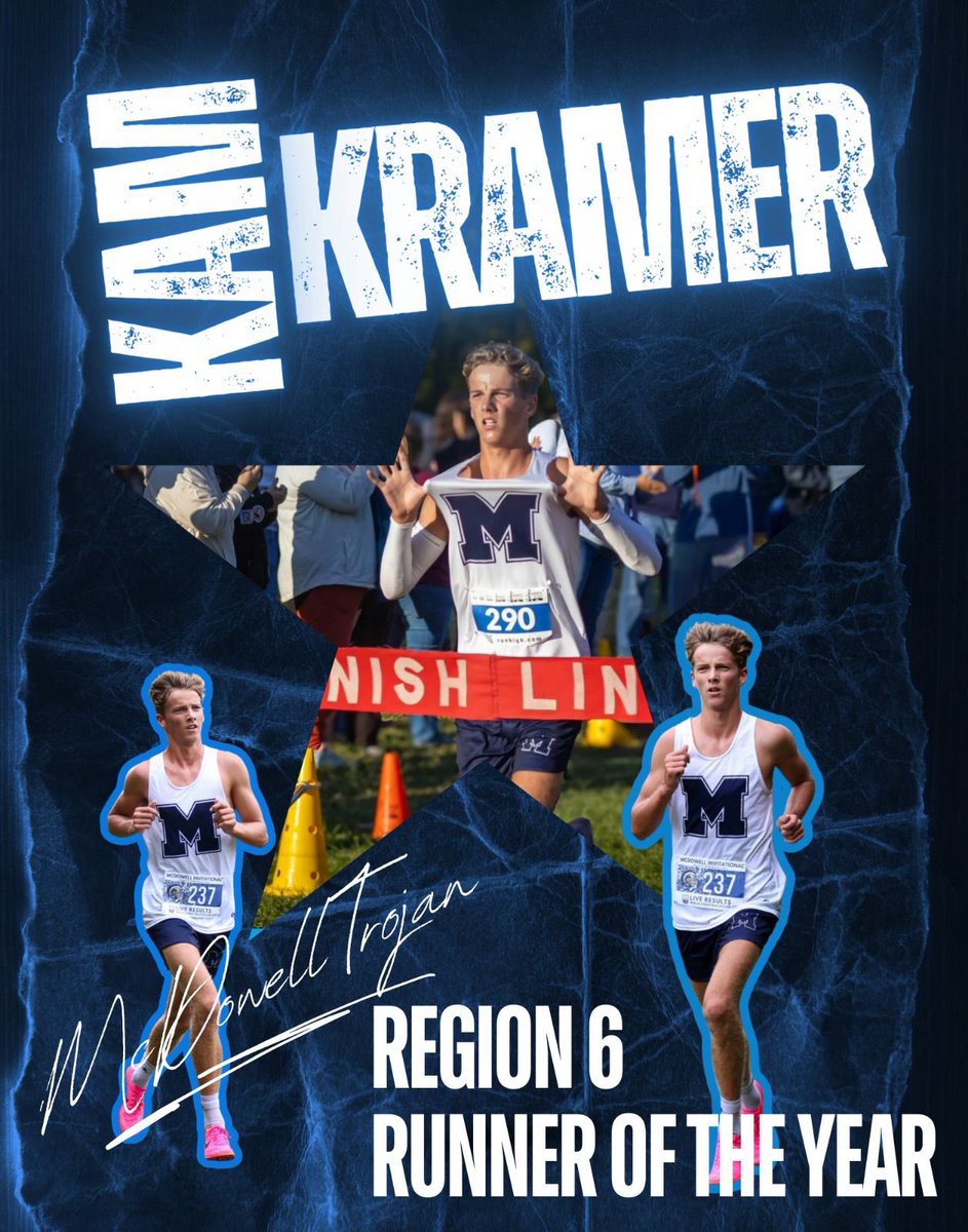 McDowell XC/Track and Field (@mcdowelland) on Twitter photo Congrats to <a href="/kamden_kramer/">Kamden Kramer</a> on his 3rd consecutive year being named Region 6 Runner of the Year! 👏Ⓜ️ Congrats to <a href="/kamden_kramer/">Kamden Kramer</a> on his 3rd consecutive year being named Region 6 Runner of the Year! 👏Ⓜ️