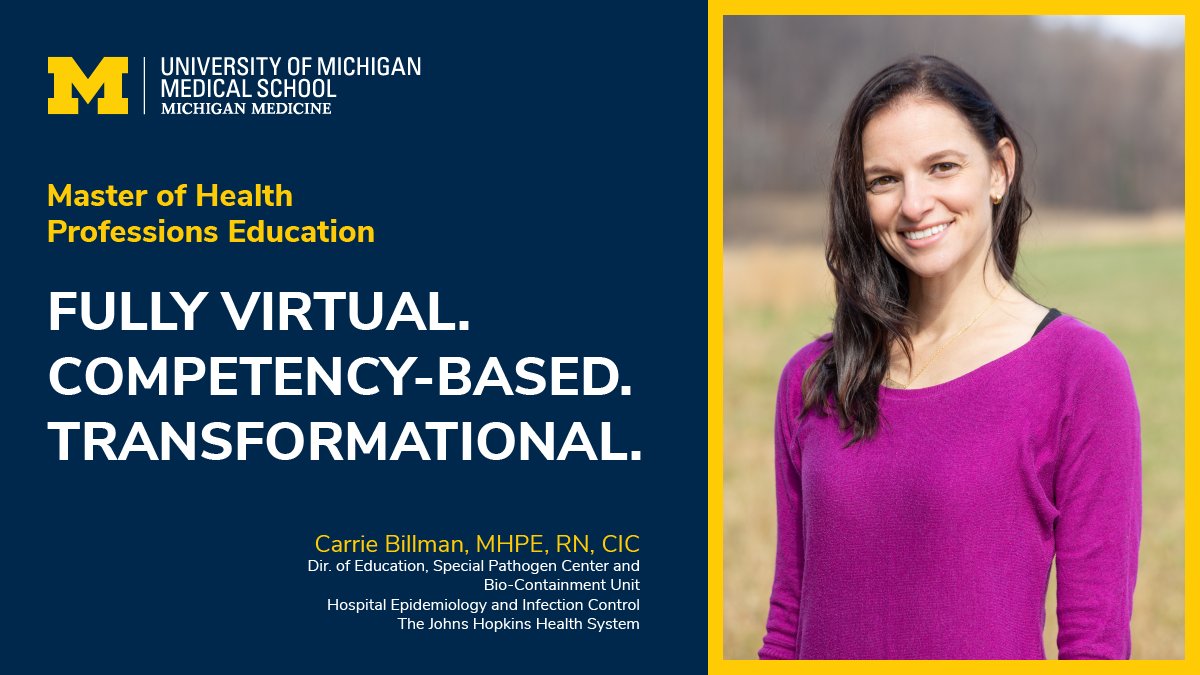 “The #MHPE program allowed me to grow within my current role... to be a nurse leader, and a nurse leader who was educating all different levels. It was a perfect fit for me, exactly what I needed at the time, and led me to where I am today.” Learn more: michmed.org/mhpe_tw_x