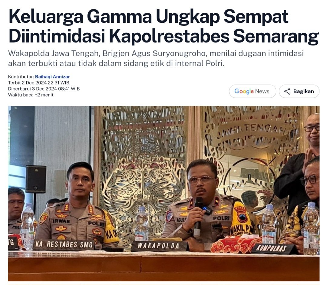Bodohnya oknum2 seperti ini, tidak belajar dari kasus Ferdy Sambo

Kalo sudah MENGINTIMIDASI keluarga korban, artinya mereka SENGAJA ingin MEREKAYASA kejadian dan menghalangi proses hukum (obstruction of justice)

Ada banyak oknum yang DIPECAT gara2 kasus Ferdy Sambo. Sepertinya,