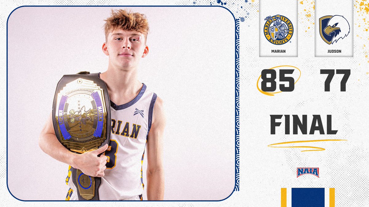 Marian Knights (@muknights) on Twitter photo 🏀| MARIAN 89-77 JUDSON
The Knights get back into the winning column with <a href="/MarianMensBBall/">Marian Basketball</a>'s win over Judson
The Knights will be back in action at home on Wednesday for a double header against Taylor starting at 7:30 PM 🏀| MARIAN 89-77 JUDSON
The Knights get back into the winning column with <a href="/MarianMensBBall/">Marian Basketball</a>'s win over Judson
The Knights will be back in action at home on Wednesday for a double header against Taylor starting at 7:30 PM
