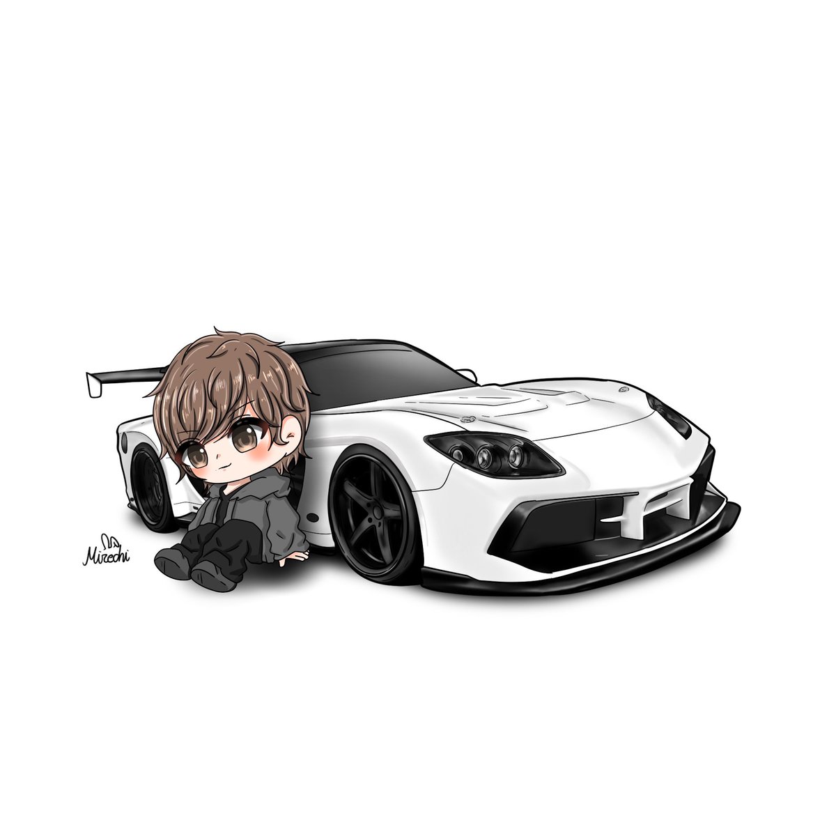 Mirea_0's tweet photo. 4.5年前..？ LINEスタンプ作成に御協力頂いた
あつさん からのご依頼で作成させて頂きました🙂‍↕️🤍

オーナー様 ミニキャラ付き 👤🚘

この度は、ありがとうございました🩶 https://t.co/VtuLh0oDwE