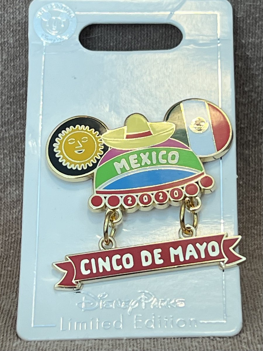 TeriE's tweet photo. DISNEY PIN #Mouseketeer Ear Hat #MEXICO Limited Ed #CincoDeMayo Dangle NEW 2020
#disneypinsforsale #limitededition #disneypintrading #disneycollectibles #disneyparks disneypins #disneygifts #stockingstuffers #LEdisney #PinTrading #wdw #disneyland
https://t.co/O164rFFY1X https://t.co/dYVhCVuDfW