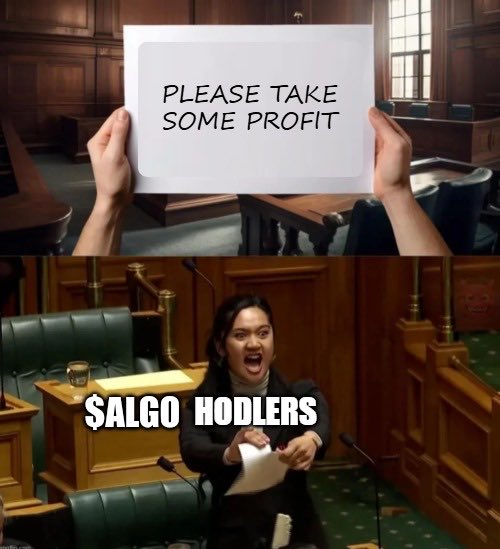 $ALGO holders: what is taking profit?