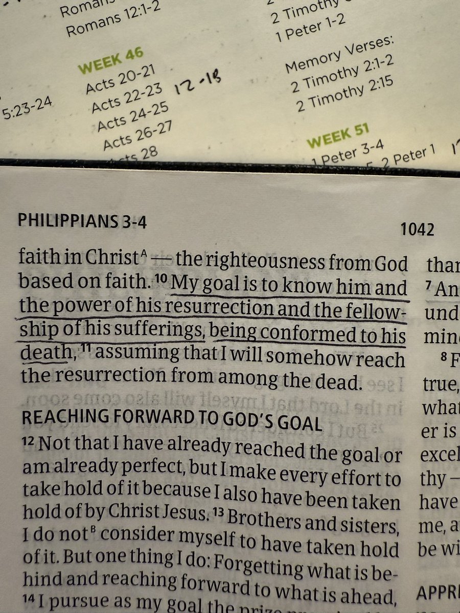 My former pastor often referred to this verse. He’d say “We all want the power of the resurrection but very few want the fellowship of his sufferings.”