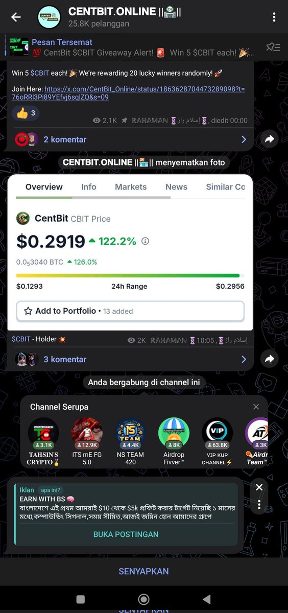 0xMervin's tweet image. all done sir 
TG :Suwwwyyyy
@suwysufers @PAPASPARAY @intangrande999 
0x6C0E31FC9A3FB30115b76A98F189cdC33986ea80
#CentBit $CBIT @CentBit_Online #Giveaway #Airdrop