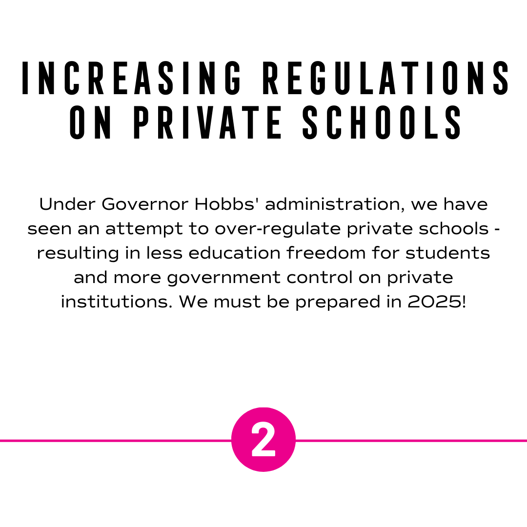 iheartmyschool's tweet photo. Time and time again Hobbs says that she wants what’s best for families and children when it comes to their education, but time and time again her actions speak louder than words. Since taking office, Hobbs has (unsuccessfully) tried to dismantle education freedom in Arizona.

She wanted to make students attend public school for 100 days (over 3 months of the school year!) before they were eligible for an ESA. She knew that this requirement would completely stifle the ESA program and make it unusable.

Hobbs wanted to add burdensome regulations to private schools and ESAs. In May 2024, we activated our parent base and defeated SB1354 from passing out of committee. Over 550 parents made their voices heard!

She wanted to eliminate the entire Tax Credit Scholarship (STOs)! STOs have been a helpful tool for students to attend private schools for 20 years. Eliminating this tax credit shows how hostile Hobbs is toward families seeking education options. She wants a one-size-fits-all education model, regardless of whether it’s the best fit for students and their families.

Help us Hold The Line against Hobbs and anti-education freedom groups!

Join us here  👉https://t.co/JyPuna8x2w