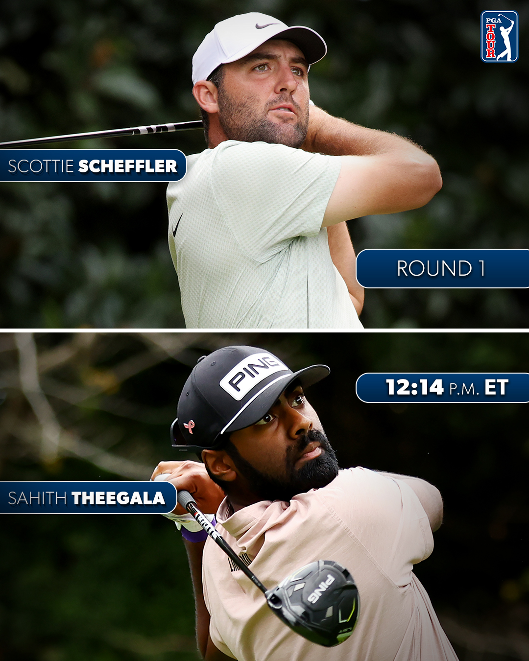 Pga tee times round 1 sale