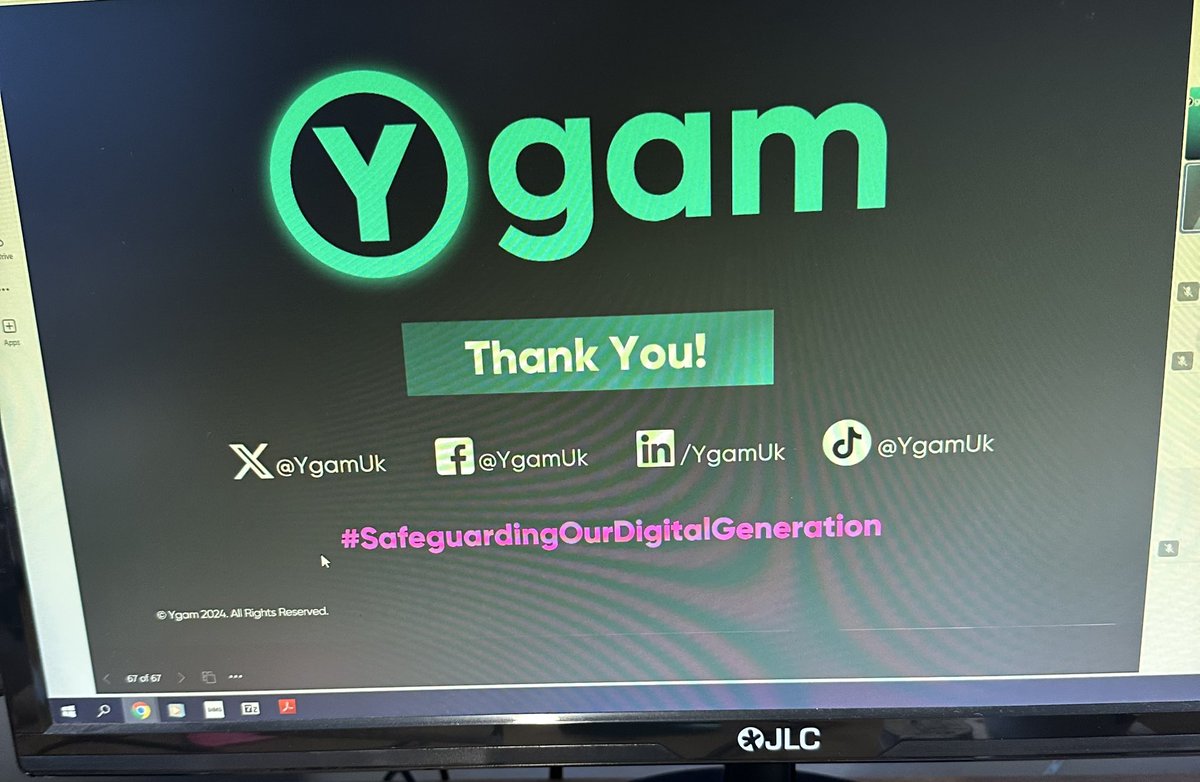 Thank you <a href="/YgamUK/">Ygam</a> for a fantastic ‘Online Gaming &amp; Gambling’ training course today. I’m looking forward to using the resources to support students and increase their awareness 🥰