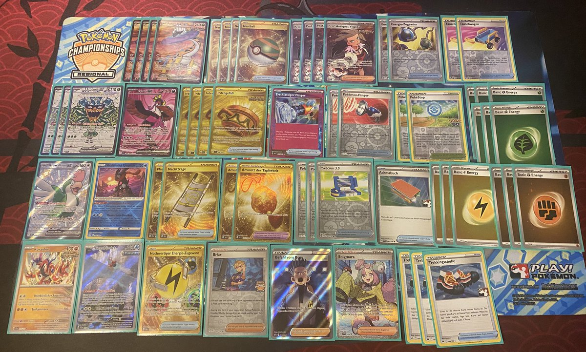 Slademon_'s tweet photo. My Decklist from the Regional in Stuttgart! My second Regional and my first day 2 ended on 278 Place so close to top 256 but I’m happy with my deck and have so much fun on the tournament thank you for everyone to make this happen :) 

#PlayPokemon https://t.co/SrdNAZerII