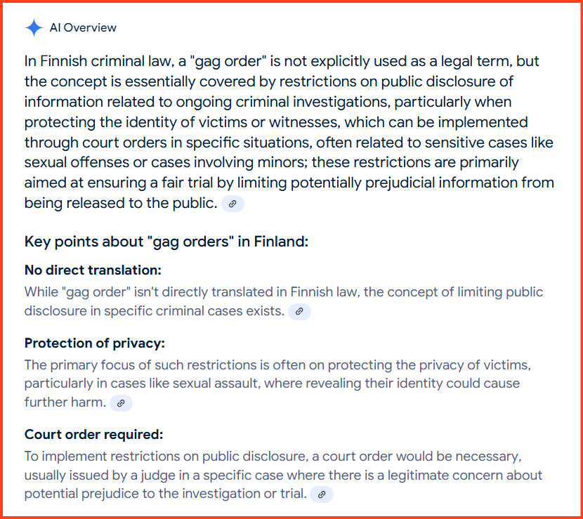 NaomiLitvin's tweet photo. The issue of "Gag Order" in Finnish Criminal Law  requires a court order which I expect Prime Minister @simon_ekpa's international attorney to address. >@EGerasouli35992 > Can you please comment? https://t.co/CNtP3F681q