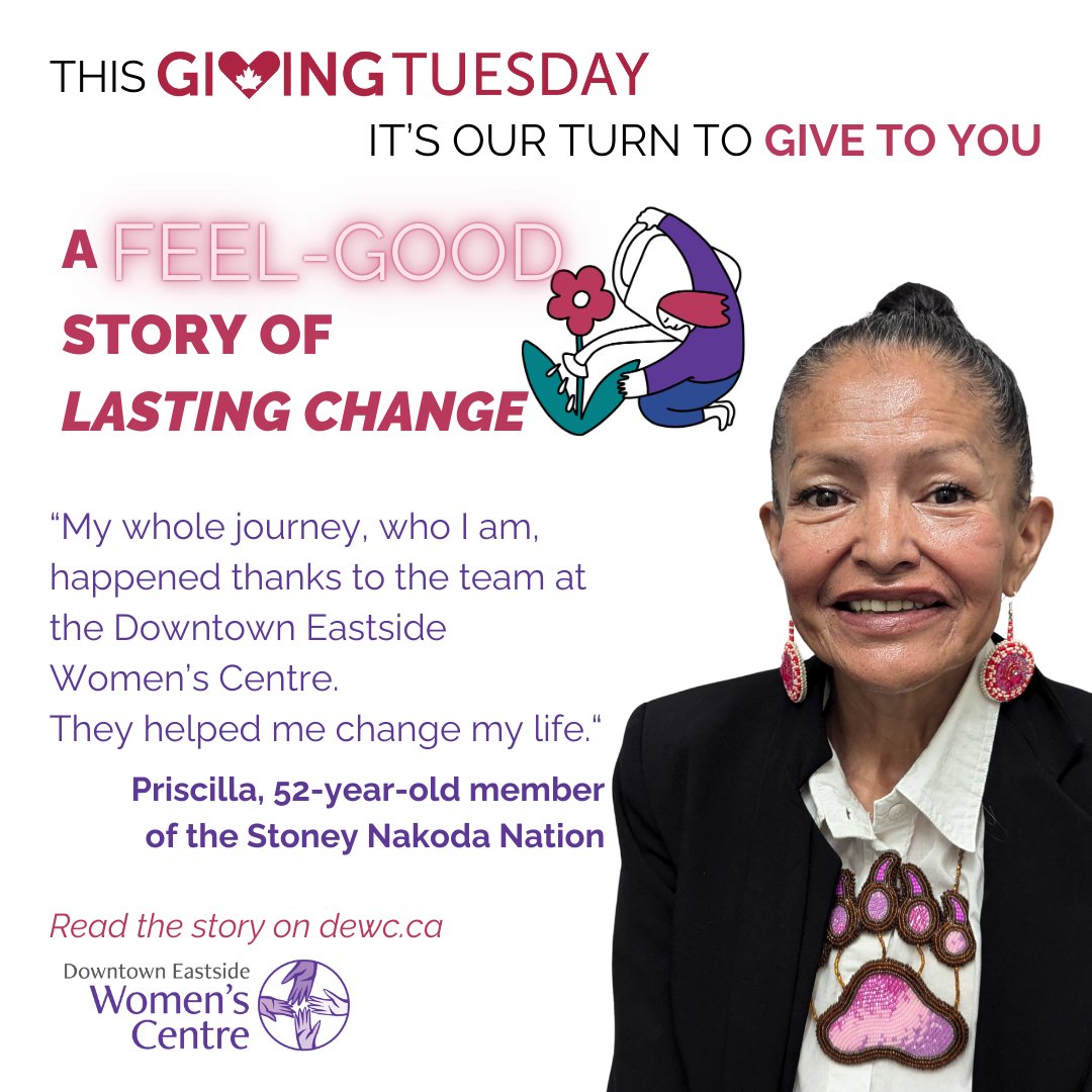 This year, for Giving Tuesday, we thought we'd share some good news to brighten your day!
Our gift to you today is a story of incredible perseverance and one that brough smiles to all our faces. This is a feel-good story. This is Priscilla’s story. dewc.ca/stories/throug…
