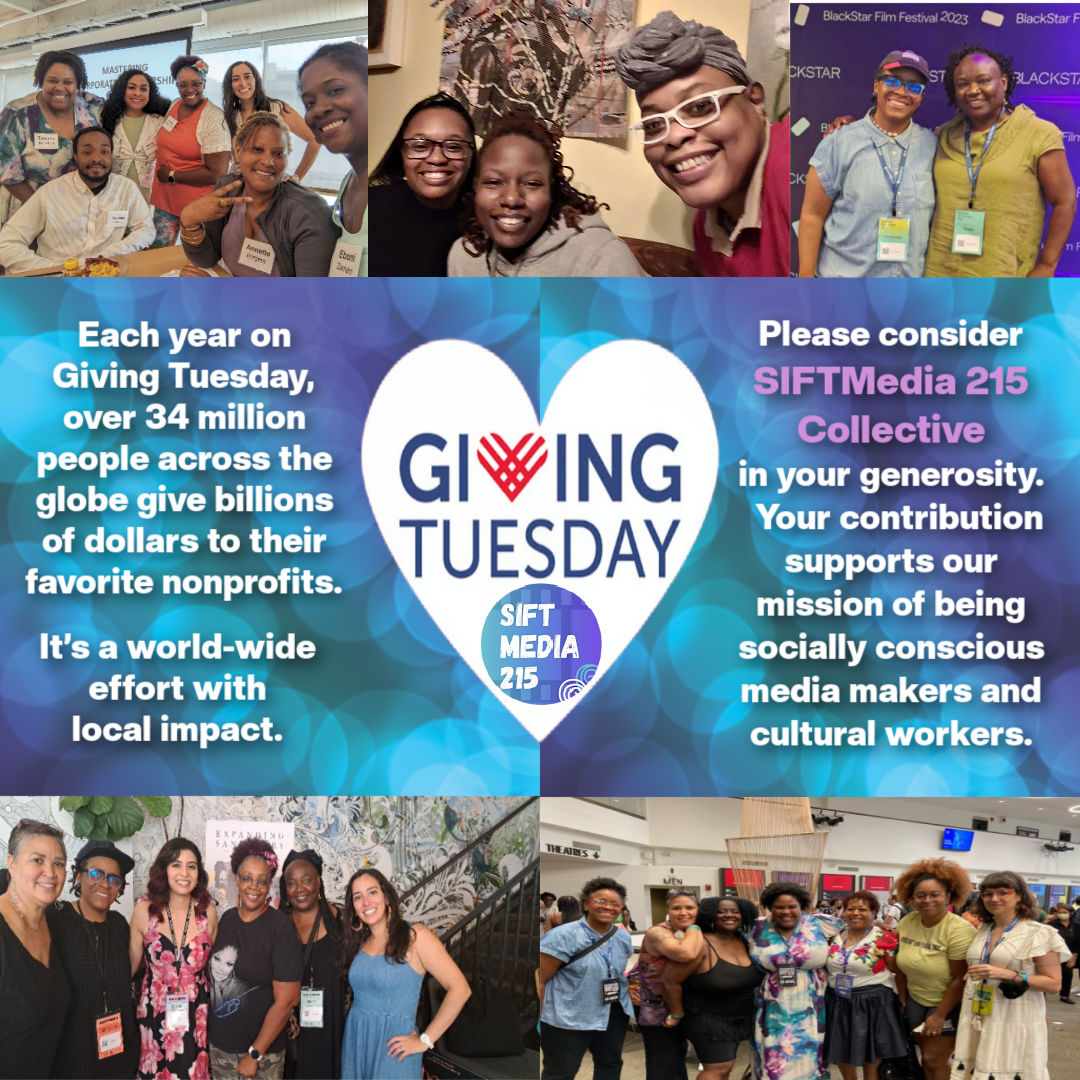 Thank you for considering the hardworking black &amp; latine women / non-binary creatives working as independent, socially conscious filmmakers.

Your donation is greatly appreciated…
siftmedia215.org/giving-tuesday/

#GivingTuesday #GivingTuesday2024