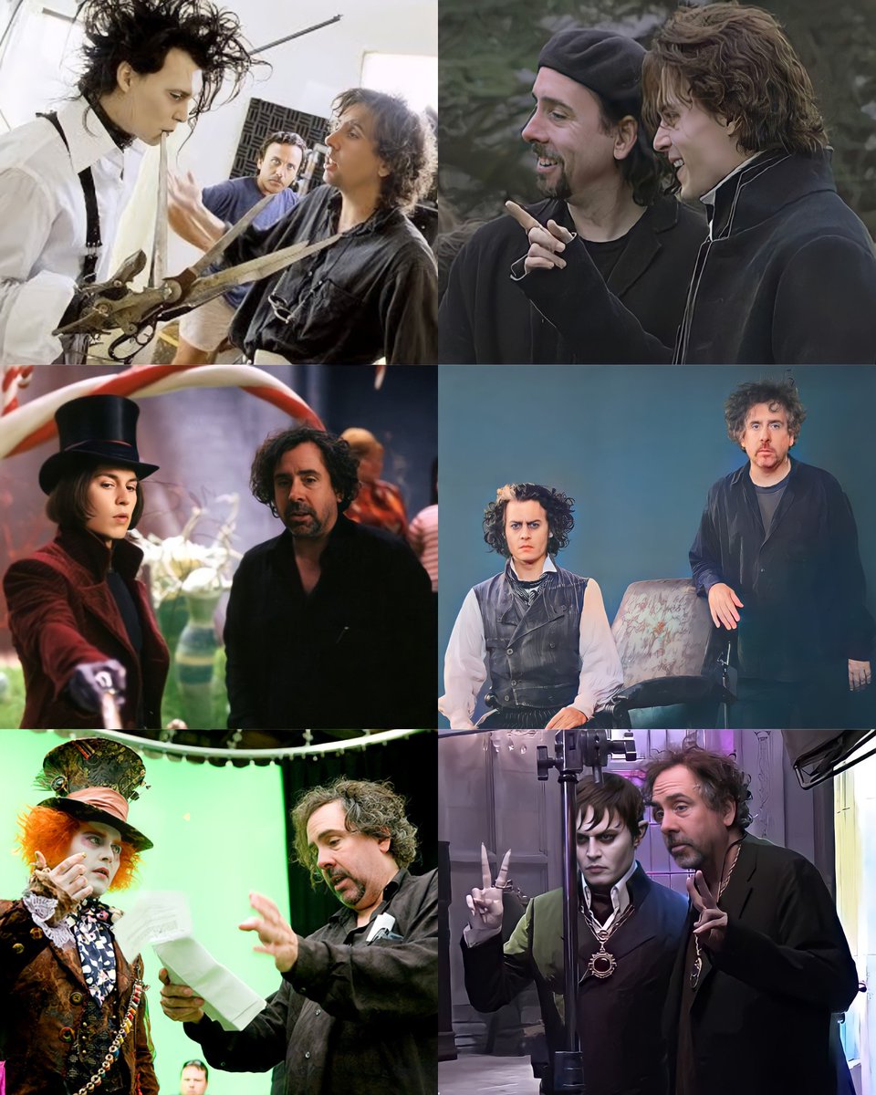 ✨️ The iconic duo Johnny Depp and Tim Burton.

RT if you're excited for a new collaboration! 🔄