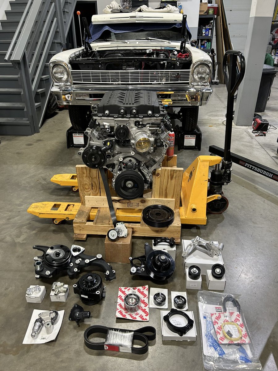Larry Dixon Jr. (@dixontopfuel) on Twitter photo Just got front accessory drive/pulley kit from <a href="/Holley_News/">Holley Performance Brands</a>. With it too damn cold outside, time to get busy. Finally.
#dragweekorbust #dragweek #chevy #chevyii #lt5 #holleyperformancebrands #chevyhardcore #justicebros #teamredlineoil #dragracing #nhra #motorsports #sendit Just got front accessory drive/pulley kit from <a href="/Holley_News/">Holley Performance Brands</a>. With it too damn cold outside, time to get busy. Finally.
#dragweekorbust #dragweek #chevy #chevyii #lt5 #holleyperformancebrands #chevyhardcore #justicebros #teamredlineoil #dragracing #nhra #motorsports #sendit