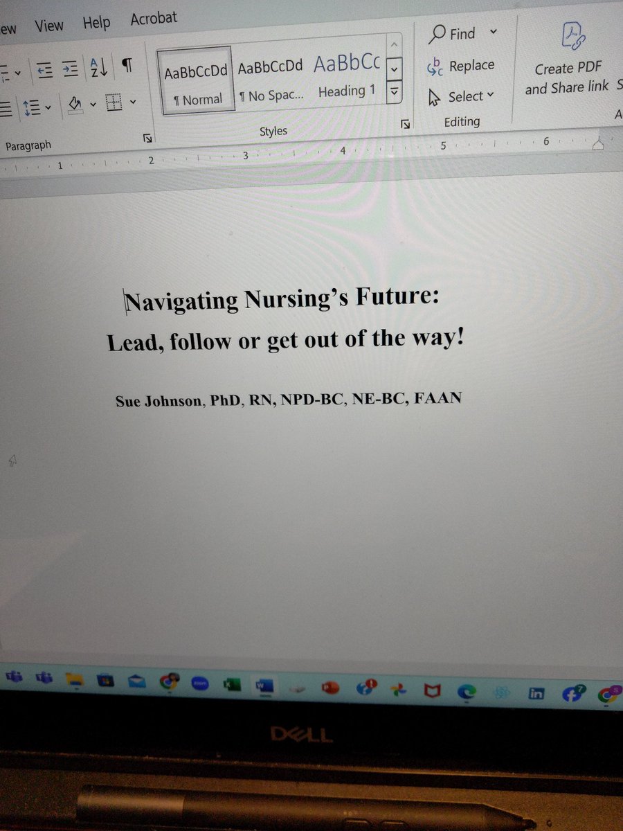 Just getting final reviews before submitting my 8th book to the publisher. I like this one and hope Nurse readers choose to lead and advance healthcare and our profession. We can do this!