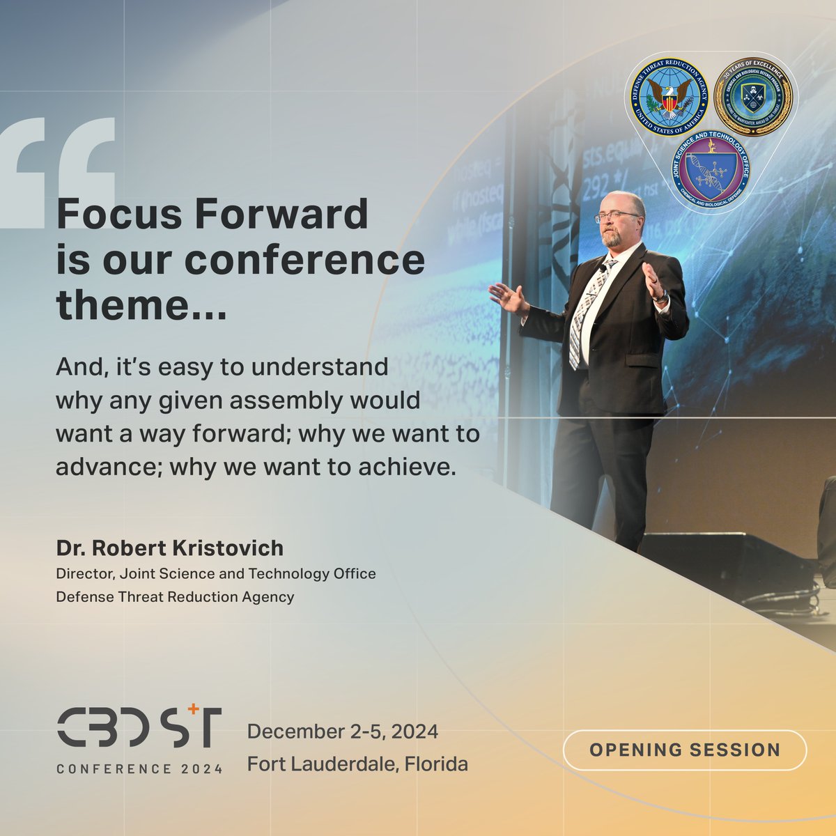 As we gather in Ft. Lauderdale, we’re inspired by this year’s theme and its profound impact on advancing science and technology to protect our warfighters. Together, we aim to drive innovation, forge connections, and make a lasting difference.

Let’s make it a meaningful and