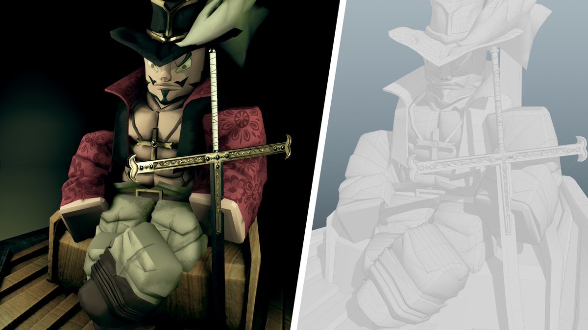 ITensei_'s tweet image. Dracule Mihawk

happy with how this turned out
#robloxtheclassic #robloxdev #roblox3d #blender #modeling