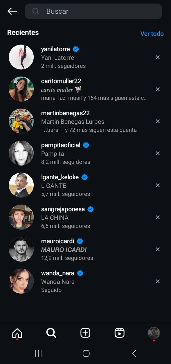 Mi historial es: