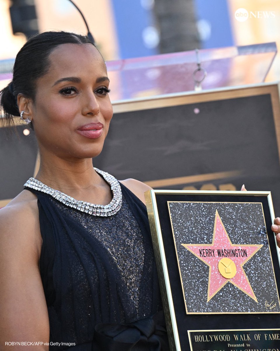 Consider it handled — Kerry Washington just received a star on the Hollywood Walk of Fame in Los Angeles.

The actress, who was born in the Bronx, was joined by Tyler Perry, Shonda Rhimes and her parents to mark the occasion. abcnews.link/GYz2O8Q