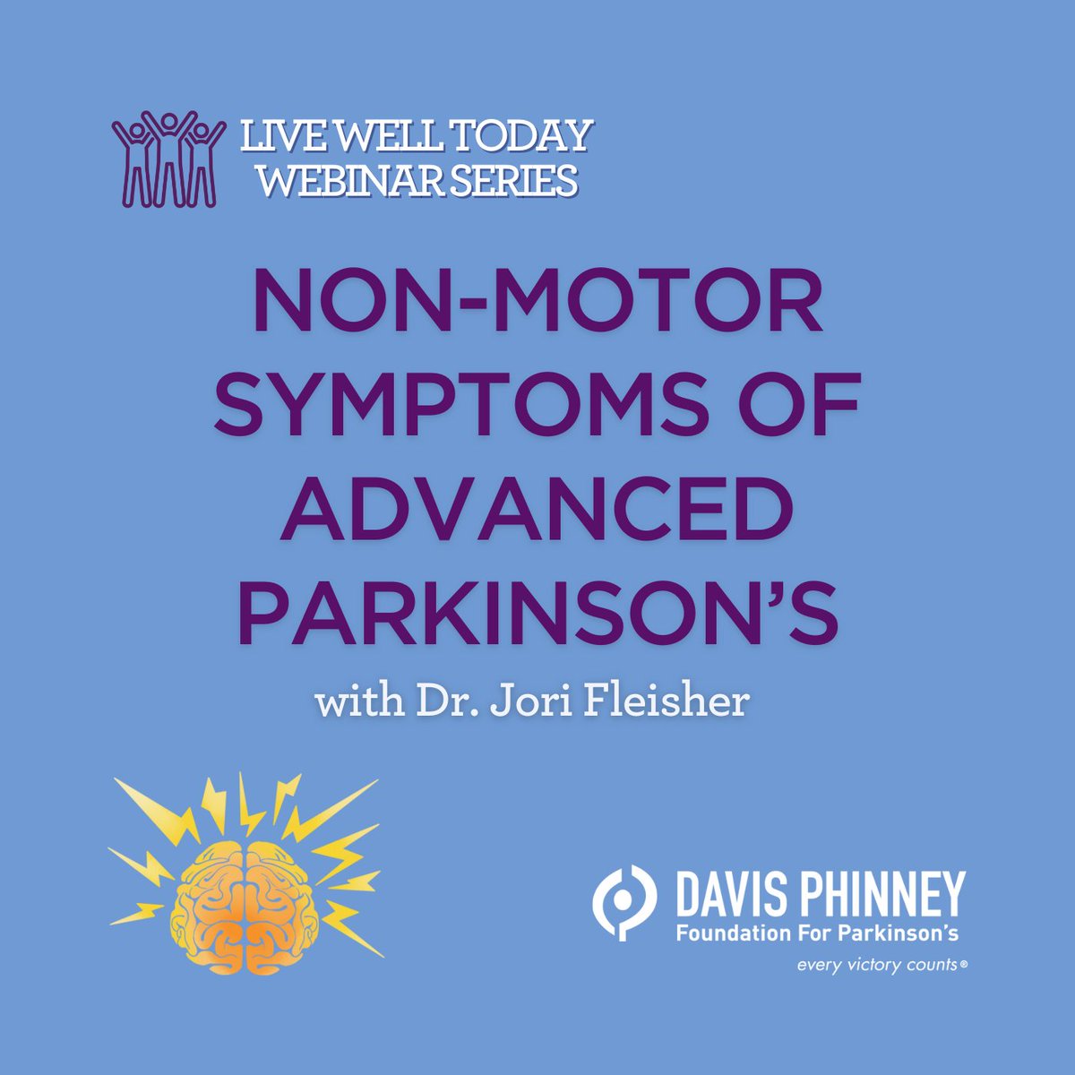 Davis Phinney FND (@davisphinneyfnd) on Twitter photo Just out! Join Dr. Jori Fleisher for a Live Well Today webinar focusing on the non-motor symptoms of advanced Parkinson’s. Dr. Fleisher shares insights on cognitive changes, mood fluctuations, and strategies to improve quality of life. Watch here: bit.ly/4geJ9Ei Just out! Join Dr. Jori Fleisher for a Live Well Today webinar focusing on the non-motor symptoms of advanced Parkinson’s. Dr. Fleisher shares insights on cognitive changes, mood fluctuations, and strategies to improve quality of life. Watch here: bit.ly/4geJ9Ei