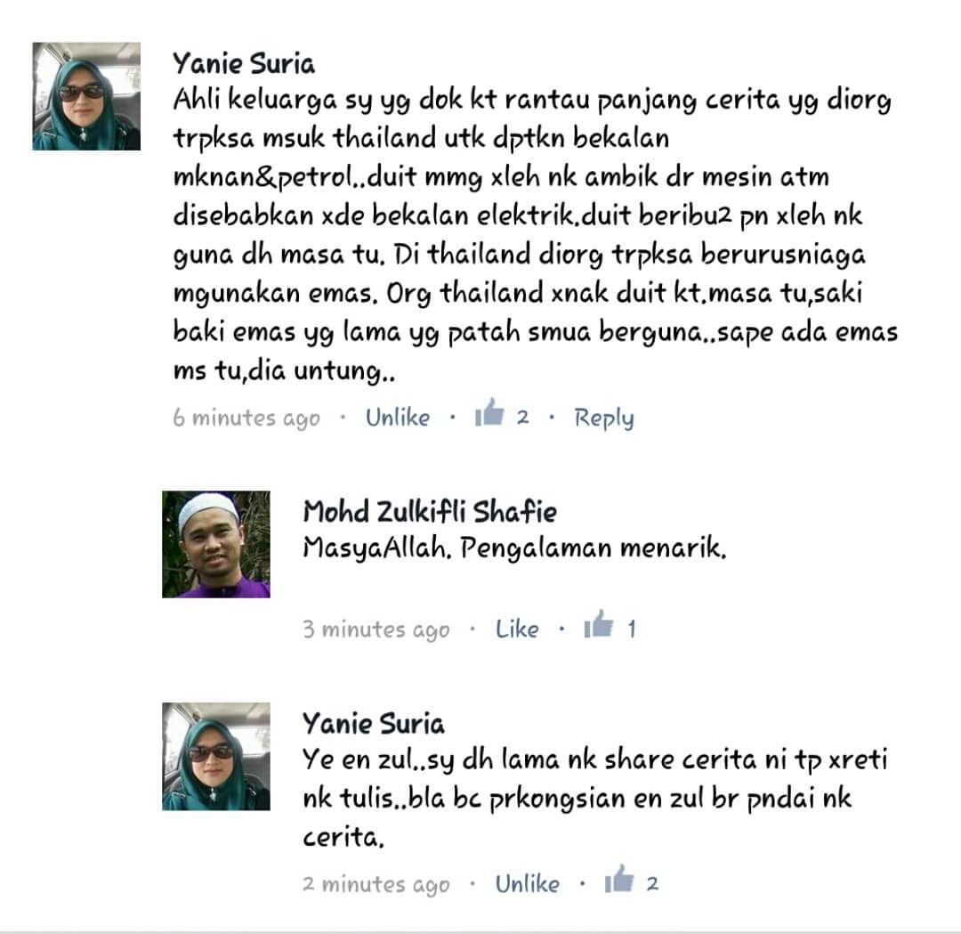 eiz_far's tweet photo. Kisah benar yang dikongsikan oleh Pn Yanie Suria bagaimana simpanan emas 'menyelamatkan' penduduk Rantau Panjang mendapatkan barang keperluan ketika negeri Kelantan ditenggelami banjir besar tahun 2014 dulu.

Emas adalah duit.

Ia laku dimana-mana...." https://t.co/ynpPuAjI9p
