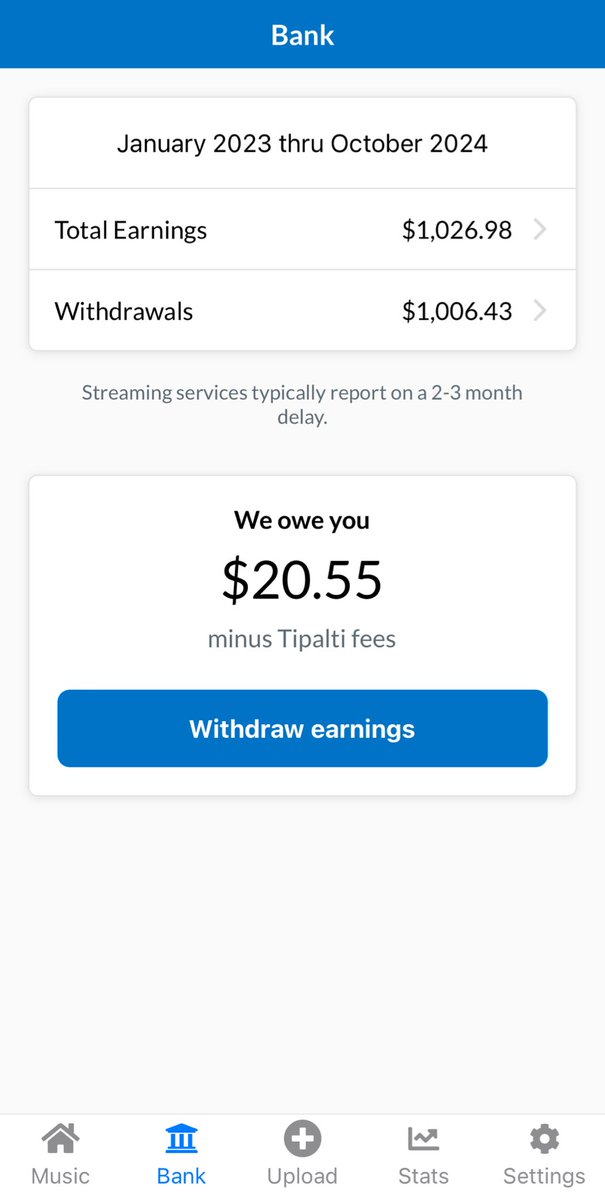 JlTEAGEGE's tweet image. ik it’s not much to some, but i just peeped that i made my first $1000 off of my music 💫🥲