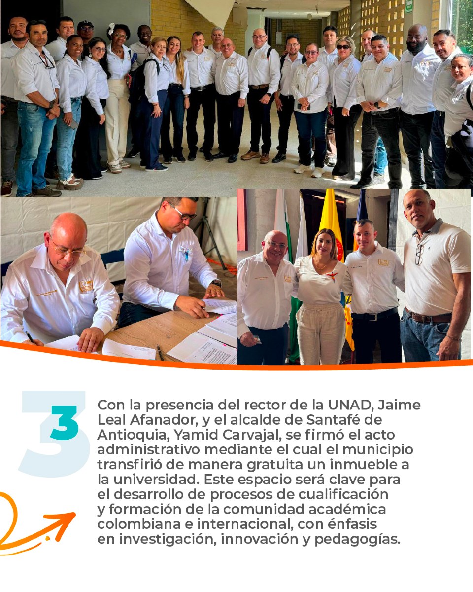#UNADenZona🟠¡Lo más reciente de #RectoríaEnAcción!🌟

📅Jaime Alberto Leal Afanador, Rector UNAD, ha encabezado importantes gestiones que consolidan el liderazgo de la UNAD en educación, innovación y desarrollo regional e internacional. 

#MásUNADMásEquidad