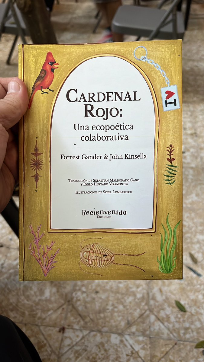Felicidades <a href="/sebasmal13/">waterbaby</a> , Pablo Hurtado y Sofía Lombardich por la presentación de la traducción del  libro:

 “Cardenal rojo” Una eco poética colaborativa.

 De esta nueva editorial Recienvenido…

Te felicito viejo. Muy orgulloso de ti.