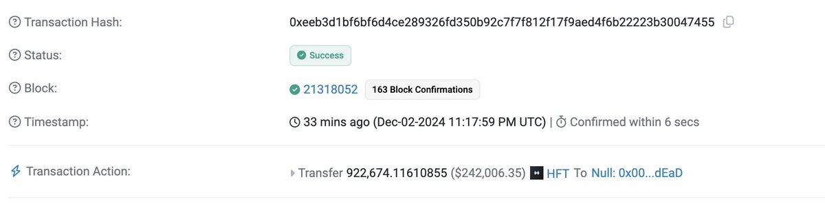 hashflow's tweet photo. The burn proposal has passed! From today, 50% of all protocol fees will fuel buybacks and burns — a step forward for the $HFT community. To kick things off, we’ve just burned more than 900K $HFT. Lots more to come. 🔥🔥🔥

https://t.co/LZE7QABTWa https://t.co/jCgNiV5tQB