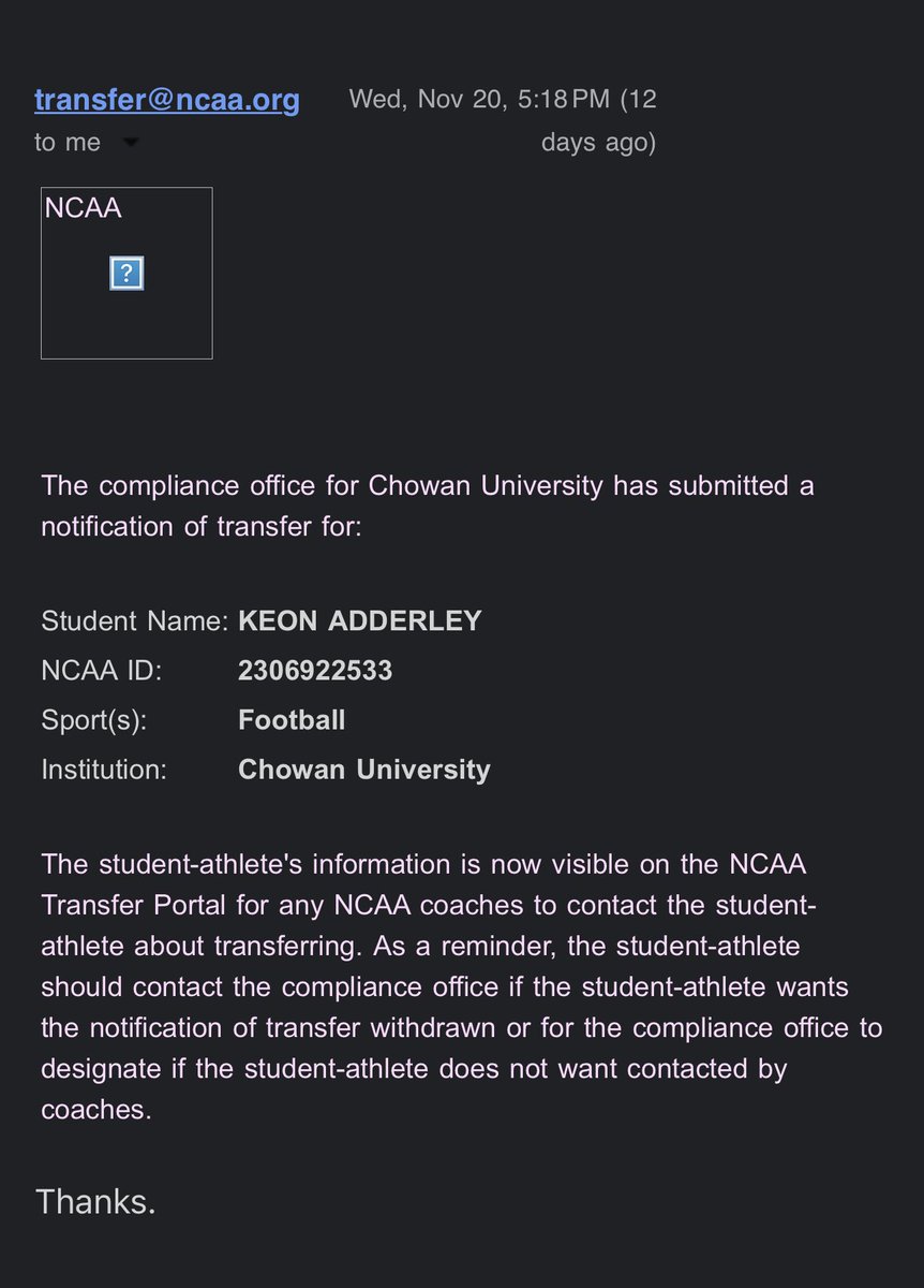 Keon Adderley tweet media