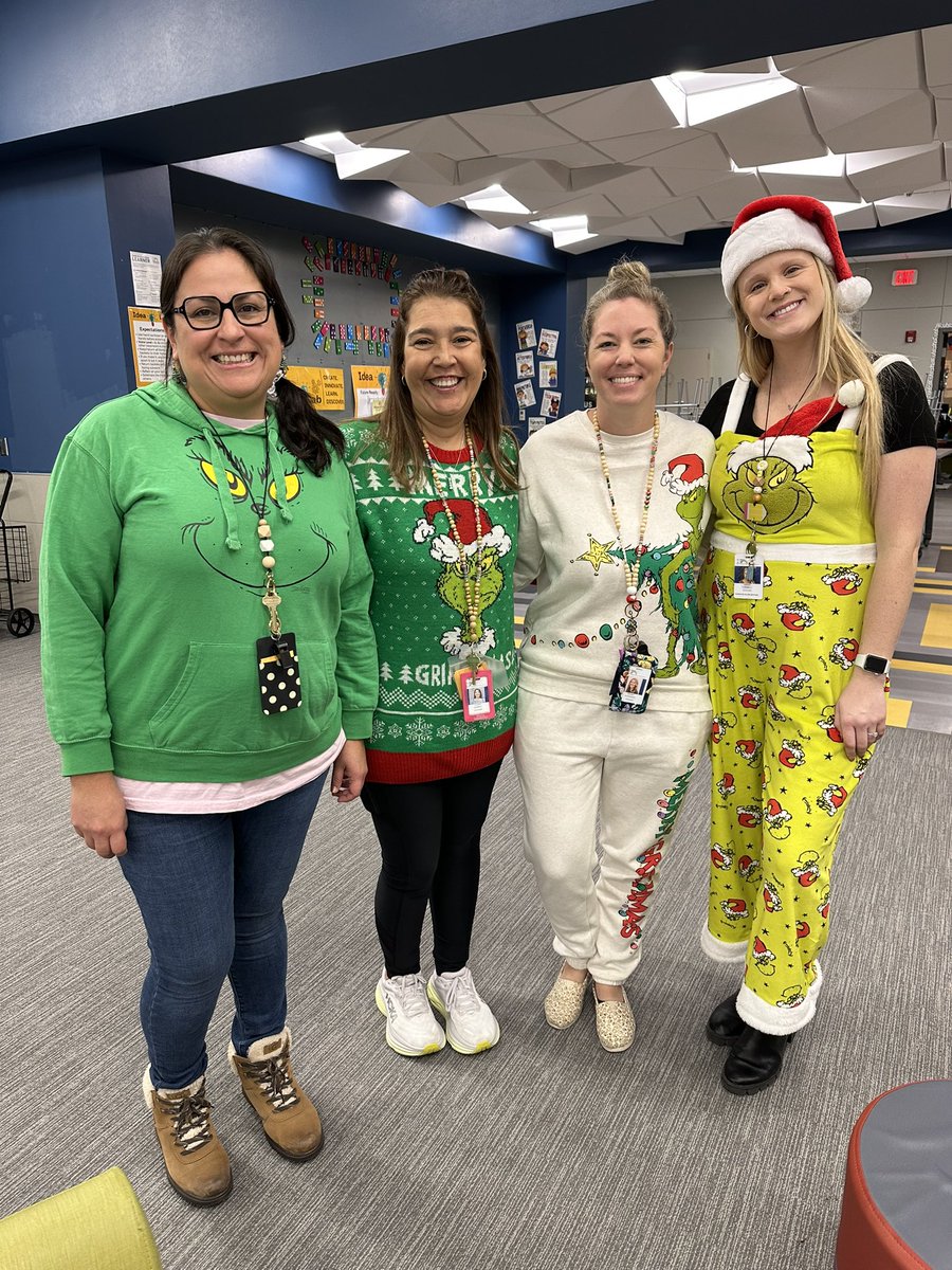 ChristieElem's tweet photo. 💚 It’s Grinch Day at Christie! Whether you’re dressed in all green, sported your best grin, or spread your festive cheer, today was all about having fun! #TEAMChristie https://t.co/g1THhQklG0