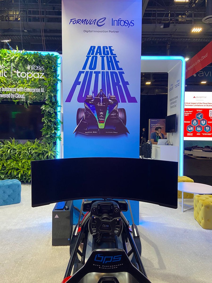 InfosysAmericas's tweet photo. The countdown to AWS reInvent 2024 continues – just minutes away! Visit Infosys at booth 338 and get the chance to race down the track. #InfosysTopaz #awsreinvent #InfyAtReInvent24 #AWS_Partners https://t.co/TjXxVwqK3I