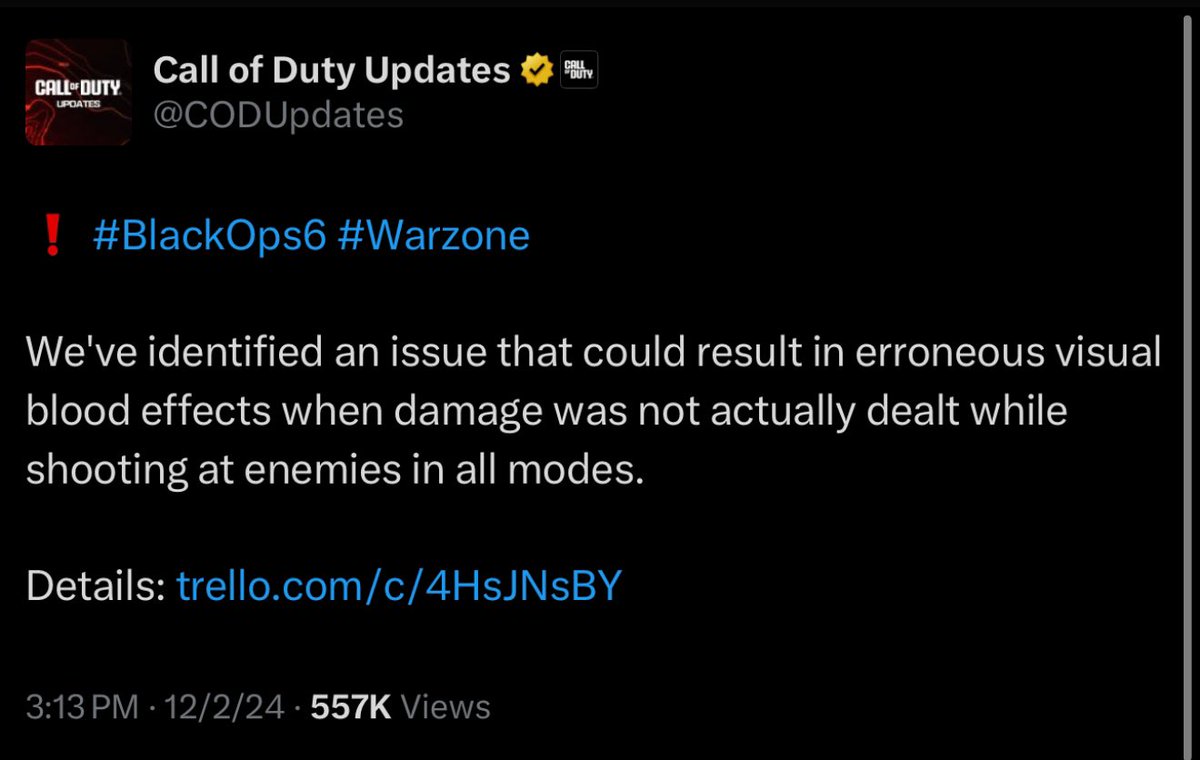 charlieINTEL's tweet image. Players have been complaining about hit registration issues in Black Ops 6 and Warzone recently, with videos showing shots on target but not dealing damage. 

Activision claims the visual effect showing damage is wrong and that there’s no hit reg problem. 🤨