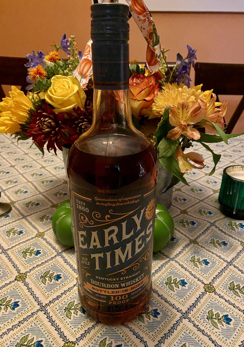 zweber's tweet photo. Judge if you want. But, pretty tasty. $26, too! #EarlyTimes #BottledInBond #Bourbon 🥃 https://t.co/3EO7FmSnbf