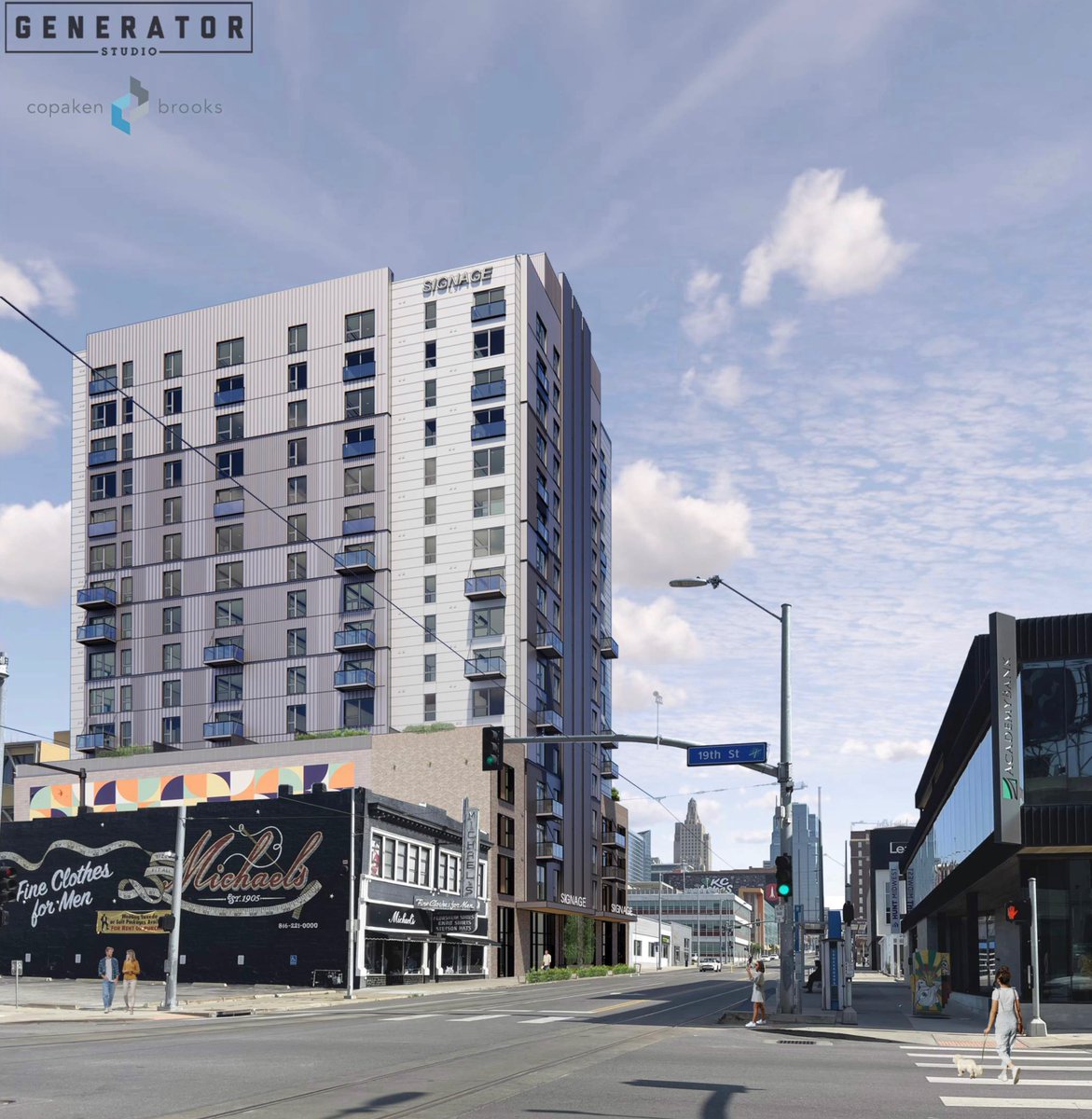 chris_stritzel's tweet photo. In the Crossroads today, Copaken Brooks, PortKC and officials from the City of Kansas City broke ground on "The Refinery", a 16-story, 147-unit apartment building at 1818-22 Main. It's the latest project to start on the @KCStreetcar route.

Event photos from the PortKC Facebook. https://t.co/NzDm7JXxq7
