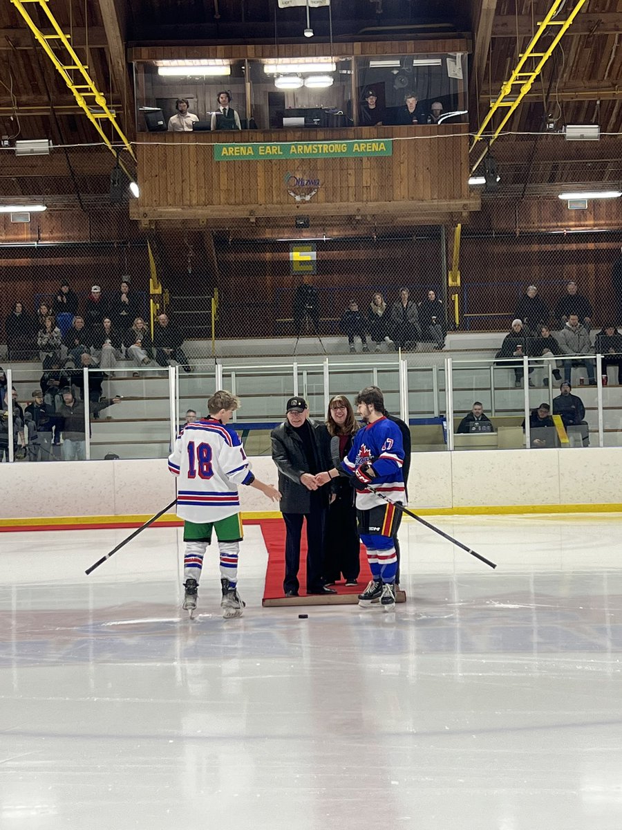 The EOJHL (@theeojhl) on Twitter photo Long-time <a href="/Ottawa67sHockey/">Ottawa 67’s</a> Assistant Coach and Scout Bert O’Brien is joined by <a href="/HEOhockey/">Hockey Eastern Ontario</a> Executive Director Debbie Rambeau and President Craig Halpenny for the cermonial puck drop ahead of <a href="/TheEOJHL/">The EOJHL</a> Prospects Game. Long-time <a href="/Ottawa67sHockey/">Ottawa 67’s</a> Assistant Coach and Scout Bert O’Brien is joined by <a href="/HEOhockey/">Hockey Eastern Ontario</a> Executive Director Debbie Rambeau and President Craig Halpenny for the cermonial puck drop ahead of <a href="/TheEOJHL/">The EOJHL</a> Prospects Game.