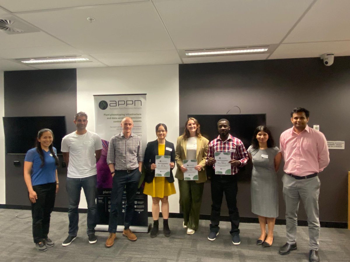Australian Plant Phenomics Network (@austplantphenom) on Twitter photo Team APPN attended the <a href="/asps_ozplants/">Australian Society of Plant Scientists</a> conference to exhibit and support the next gen plant scientists! We sponsored prizes for best presentations in Best Student, Best Poster & Best Early Career Researcher categories. Congratulations to all involved! Team APPN attended the <a href="/asps_ozplants/">Australian Society of Plant Scientists</a> conference to exhibit and support the next gen plant scientists! We sponsored prizes for best presentations in Best Student, Best Poster & Best Early Career Researcher categories. Congratulations to all involved!