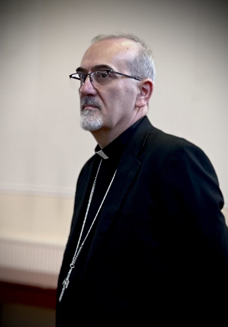 EOHSJScotland's tweet photo. Safe travels, His Beatitude Cardinal Pierbattista Pizzaballa OFM, Latin Patriarch of Jerusalem.  Thank you for sharing your wisdom and giving your time; we are richer for it 🙏 https://t.co/vo6txl9kyo