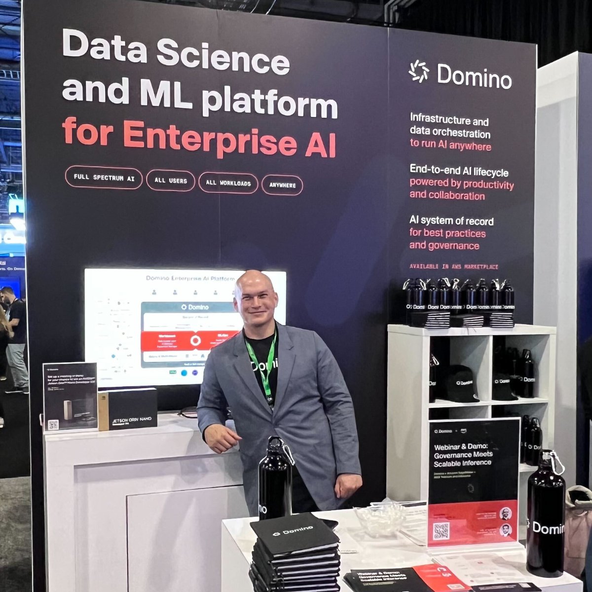 DominoDataLab's tweet image. Heading to AWS re:Invent 2024? Make Domino booth #1774 a must-visit on your journey and learn about:
1️⃣ Enterprise Governance
2️⃣ Seamless Workflows
3️⃣ Hybrid-Cloud Flexibility
💼 Schedule a meeting to secure your spot: domino.buzz/3Vog6pF #reInvent #AI #DataScience #AWS