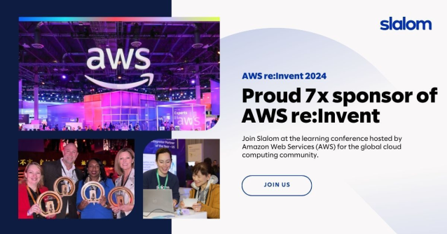 toadx's tweet photo. Lucky number 7! Slalom’s sponsoring #AWSreInvent for the 7th year running but is as excited as if it were Day 1. Check out the sessions and events we have in store. https://t.co/5BfhvYWsVK https://t.co/CR1oS2lPml