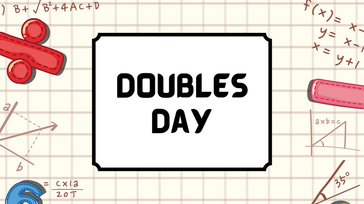 MathsWithMrHill's tweet image. Friday is a double day! (for UK calendars) 👉6.12.24
Celebrate in maths lessons with this slide deck I made! mrhilledu.live/yka
Resources and ideas from EYFS to KS3!
#maths #primarymaths #double #primaryresources