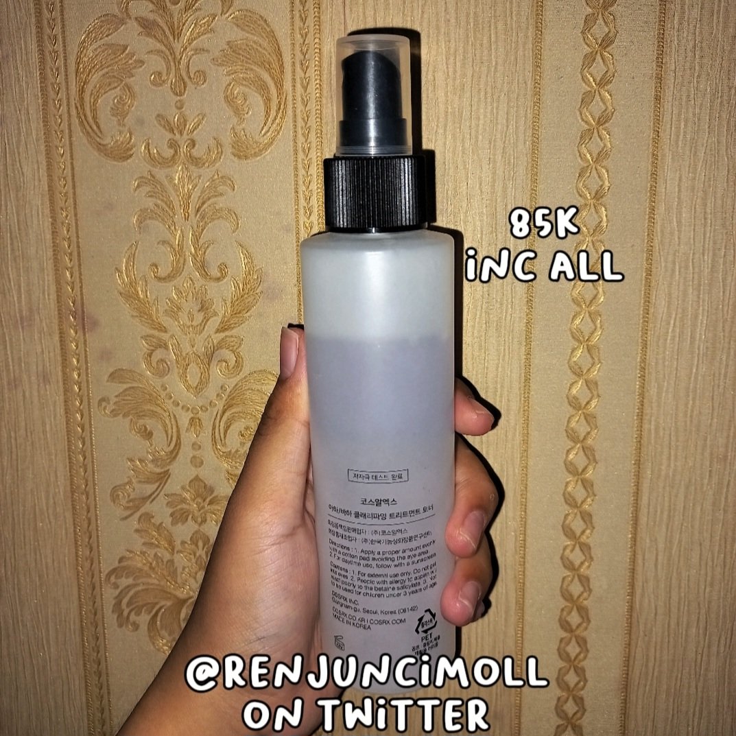 renjuncimoll's tweet photo. wts preloved cosrx aha/bha clarifying treatment toner

🔒 keep event with dp
🍊 oren, extra gratis ongkir, dan shopee video
🍬 get freebies
✅️ include admin shopee + packing
📍padang, indonesia https://t.co/euBVQ4dm2G