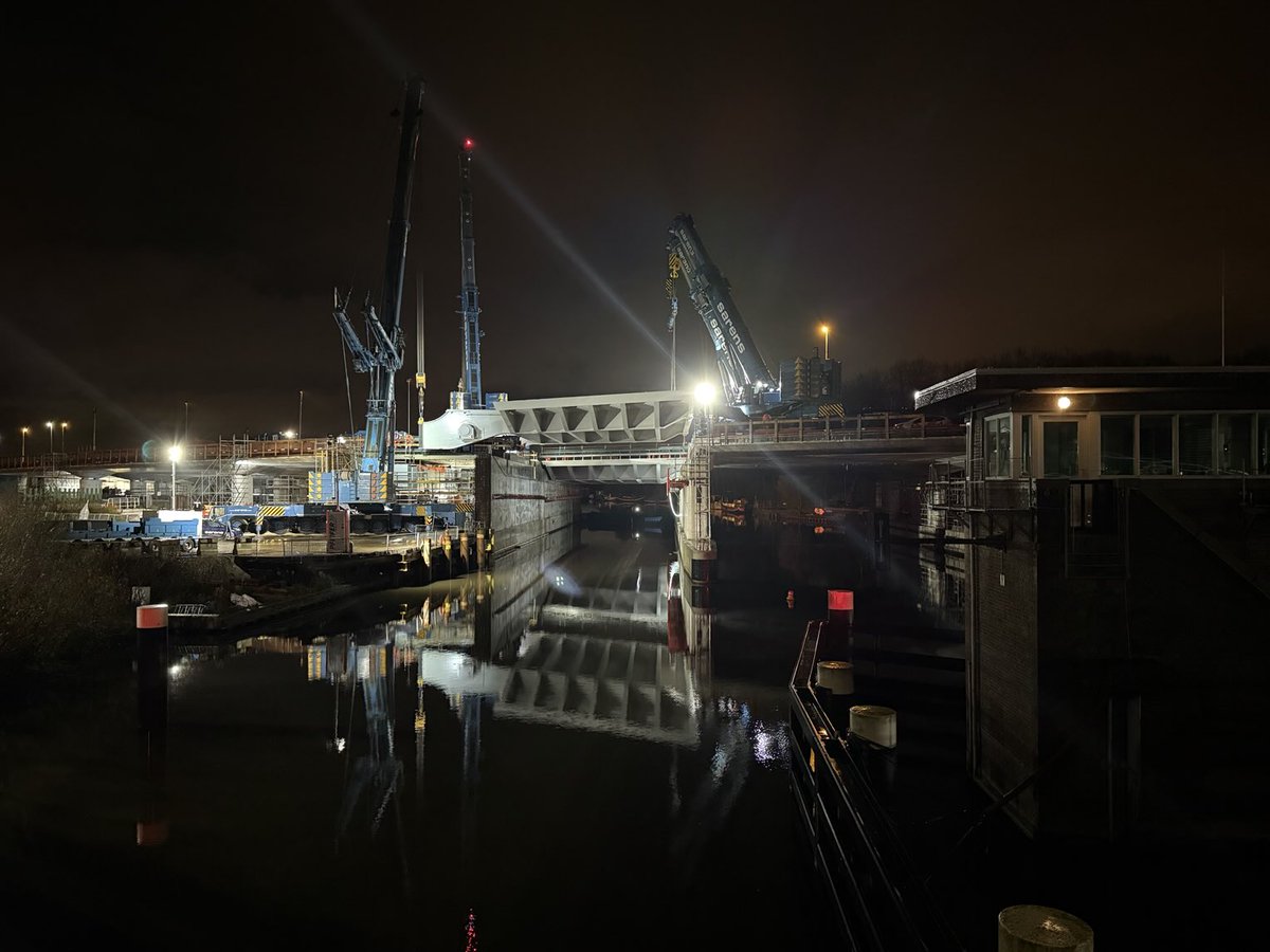 Aanwezig bij de #A9 brugdeel zuid