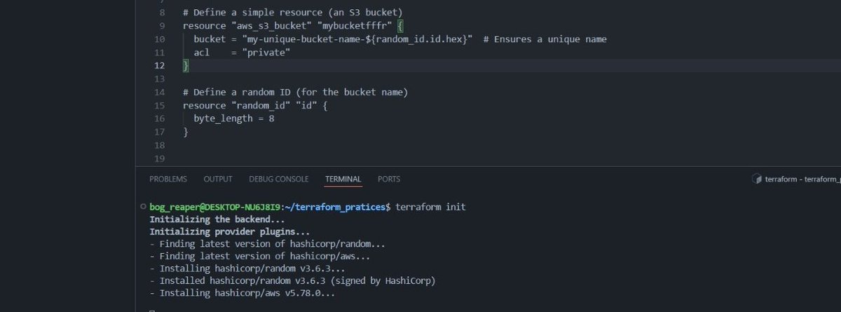 bog_reaper's tweet image. 💻 Day 2 of the #30DayTFChallenge ✅
Focused on Terraform, AWS CLI, &amp;amp; VS Code setups. Already configured, so I refined my understanding and workflows.
Excited for what&apos;s next! 🚀
#Terraform #AWS #DevOps #IaC #CloudEngineering  #HUG #hashicorp #HUGYDE  #terraform @chiche_ds