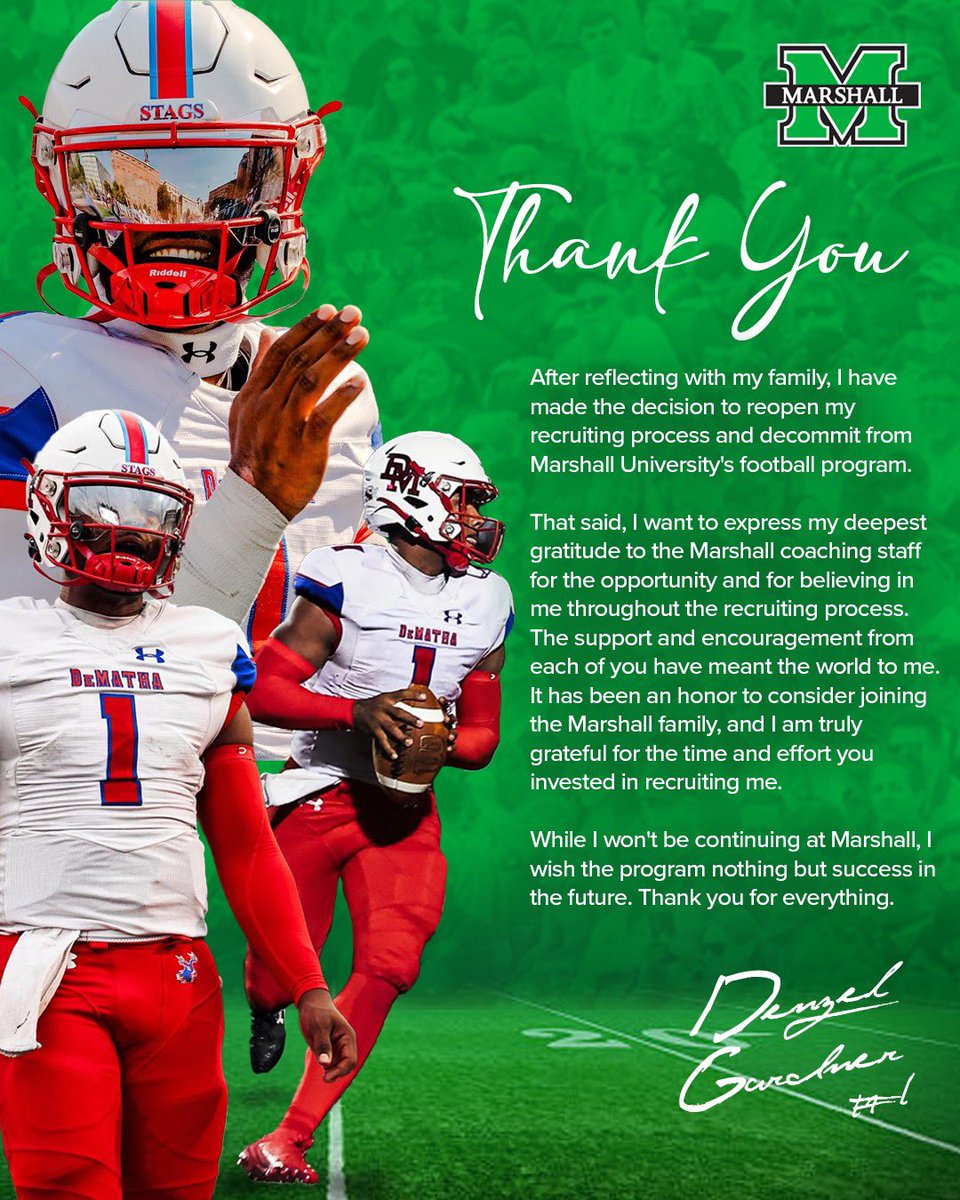 Thank you Marshall University for the opportunity.

Reopening my recruitment process! God’s Timing!