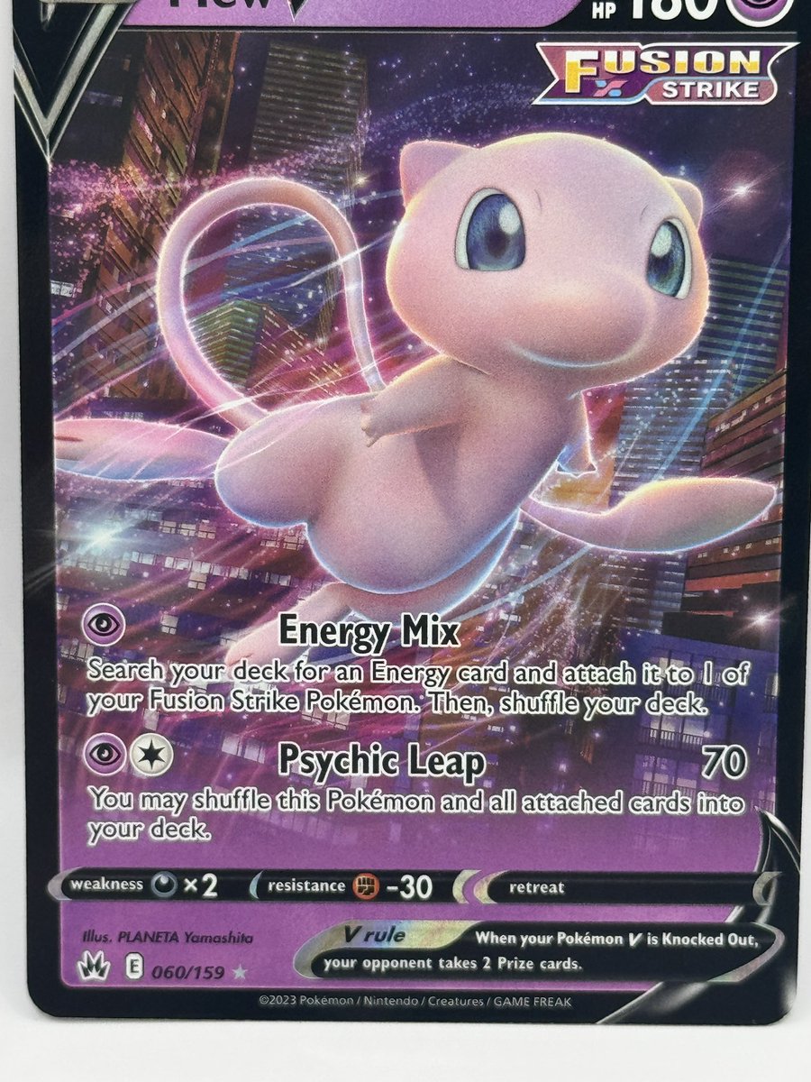 SaitosCardShop's tweet photo. Mew V 060/159 Ultra Rare | Pokémon TCG Crown Zenith | NM/M Condition 🌟 A stunning addition to your collection! Grab this rare beauty now! 🛒 #PokemonTCG #MewV #CrownZenith #UltraRare #CardCollectors
https://t.co/YH7tYMPTux https://t.co/d1SuxYUisZ