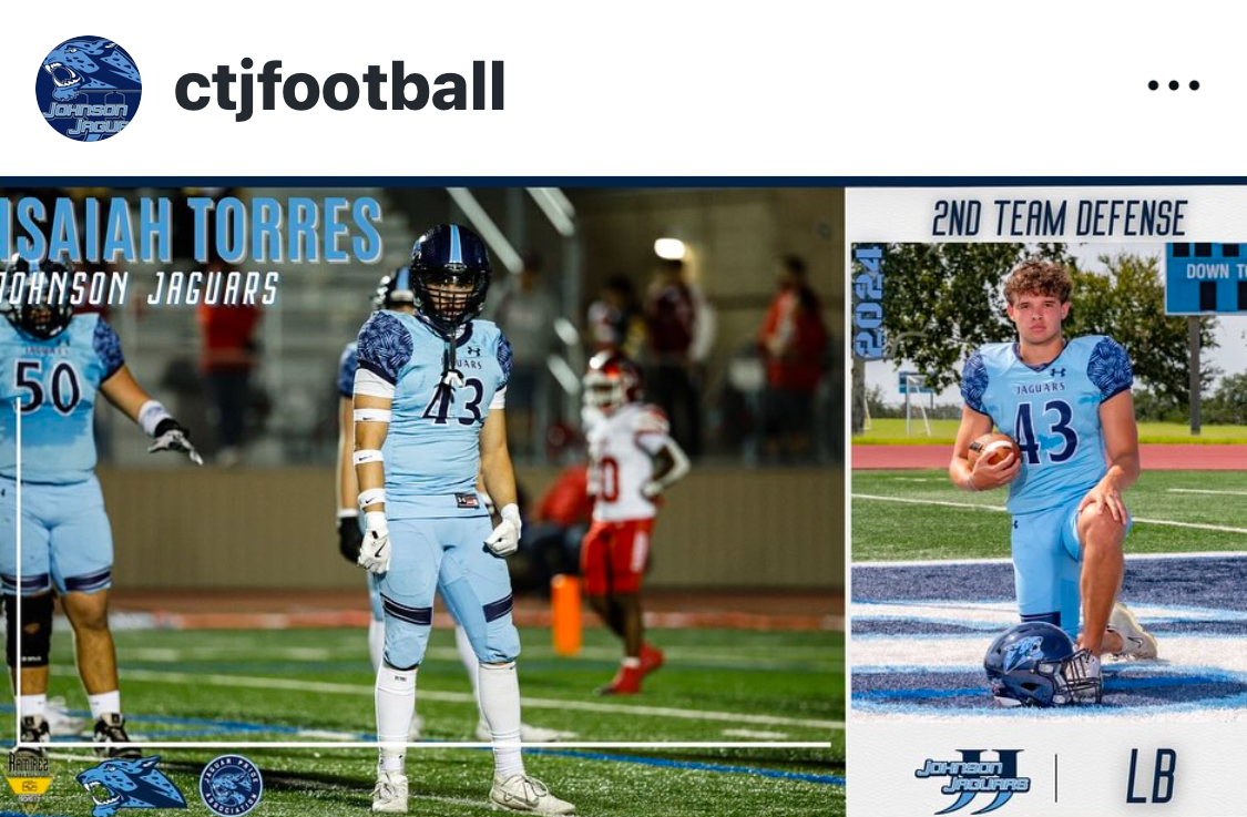Isaiah Rene Torres (@isaiahtorres_43) on Twitter photo 2nd Team Defensive All District Honors (Texas 27-6A)
I am grateful for the Team Defense and the coaches that put us in great spots to make plays. What an unforgettable season. <a href="/CTJFootball/">Johnson Football</a> <a href="/CoachGarcia0/">Matthew Garcia</a> <a href="/willgoodloe/">Dr. William Goodloe</a> <a href="/mchugh_troy/">TMAD πΊπΈ</a> <a href="/CoachTPMiller/">Coach Miller</a> 2nd Team Defensive All District Honors (Texas 27-6A)
I am grateful for the Team Defense and the coaches that put us in great spots to make plays. What an unforgettable season. <a href="/CTJFootball/">Johnson Football</a> <a href="/CoachGarcia0/">Matthew Garcia</a> <a href="/willgoodloe/">Dr. William Goodloe</a> <a href="/mchugh_troy/">TMAD πΊπΈ</a> <a href="/CoachTPMiller/">Coach Miller</a>