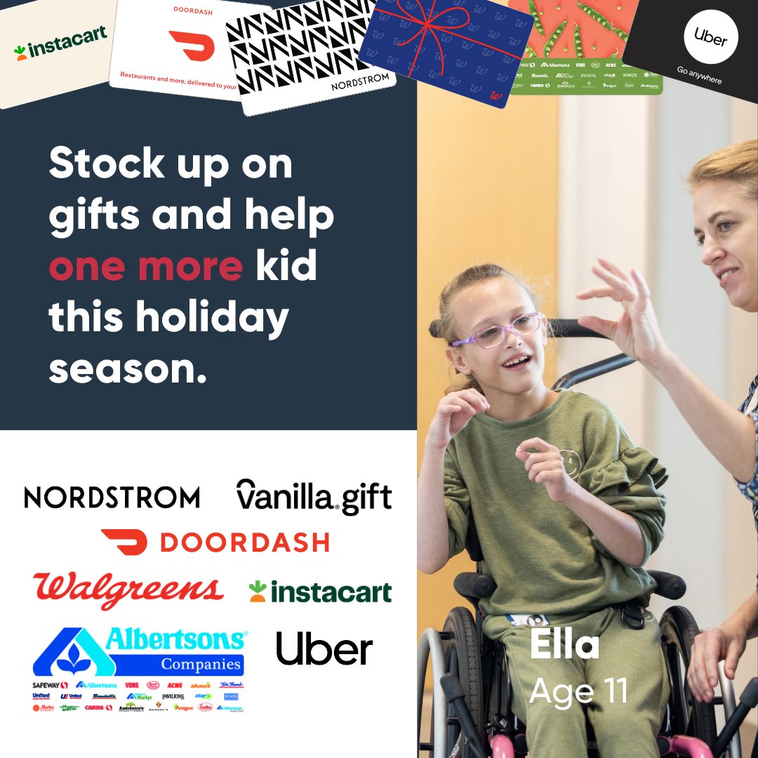 CMN_HQ's tweet photo. Struggling to find the perfect gift? 🎁 @GiftCard_Shop is hosting 10 Days of Giving. #HelpOneMore patient get the care they need this holiday season.
🎁 Shop giftcards: https://t.co/PPamtrE8CL
📖 Learn more: https://t.co/dFhyyUmaDw https://t.co/QWcWIx5M2e